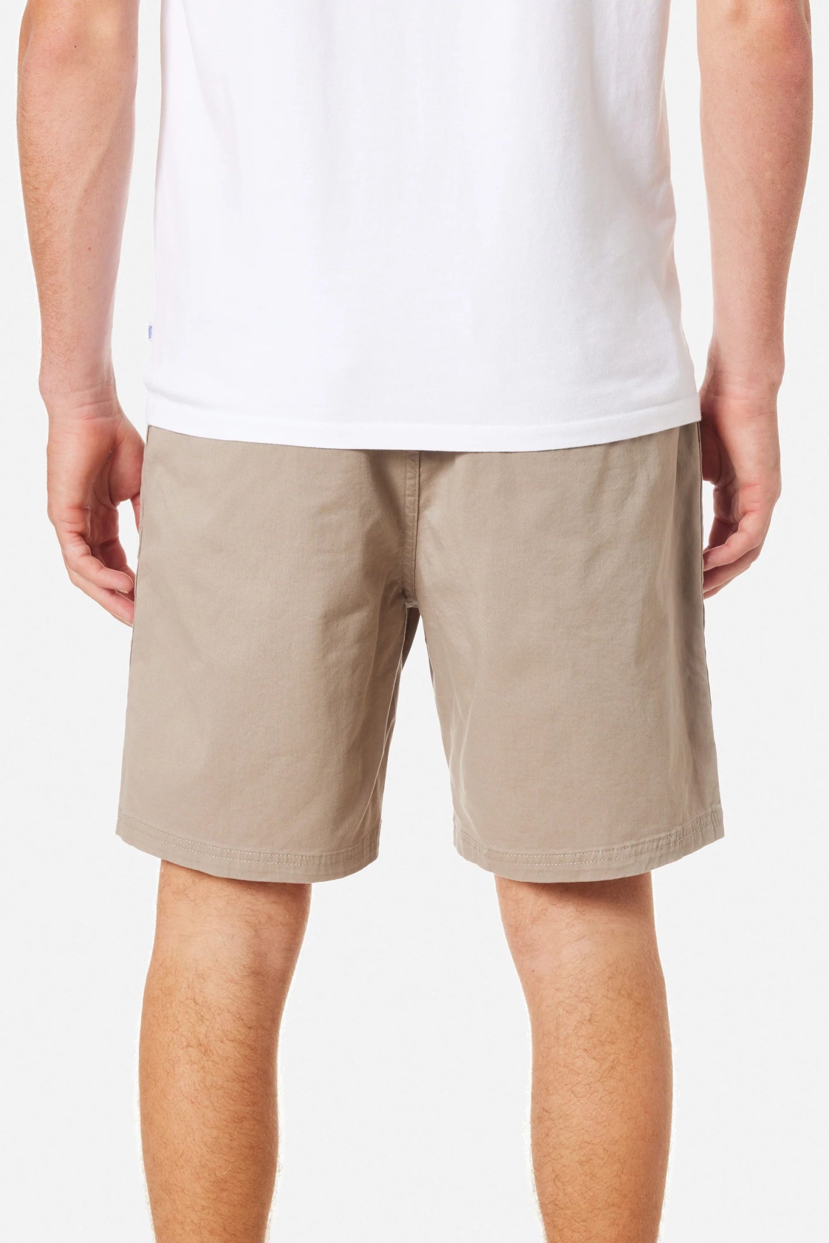 Vintage Khaki 3 Pantalón corto hombre Patio Short Katin con cintura elástica y cordón ajustable