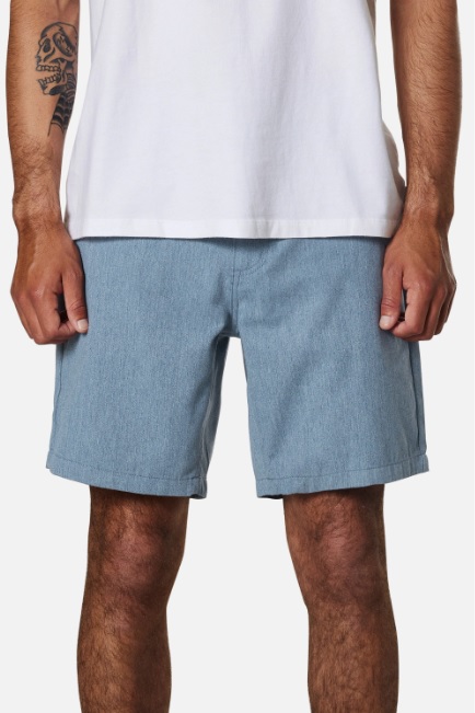 Washed Blue 2 Pantalón corto hombre Court Short Katin de estilo chino, cómodo y versátil