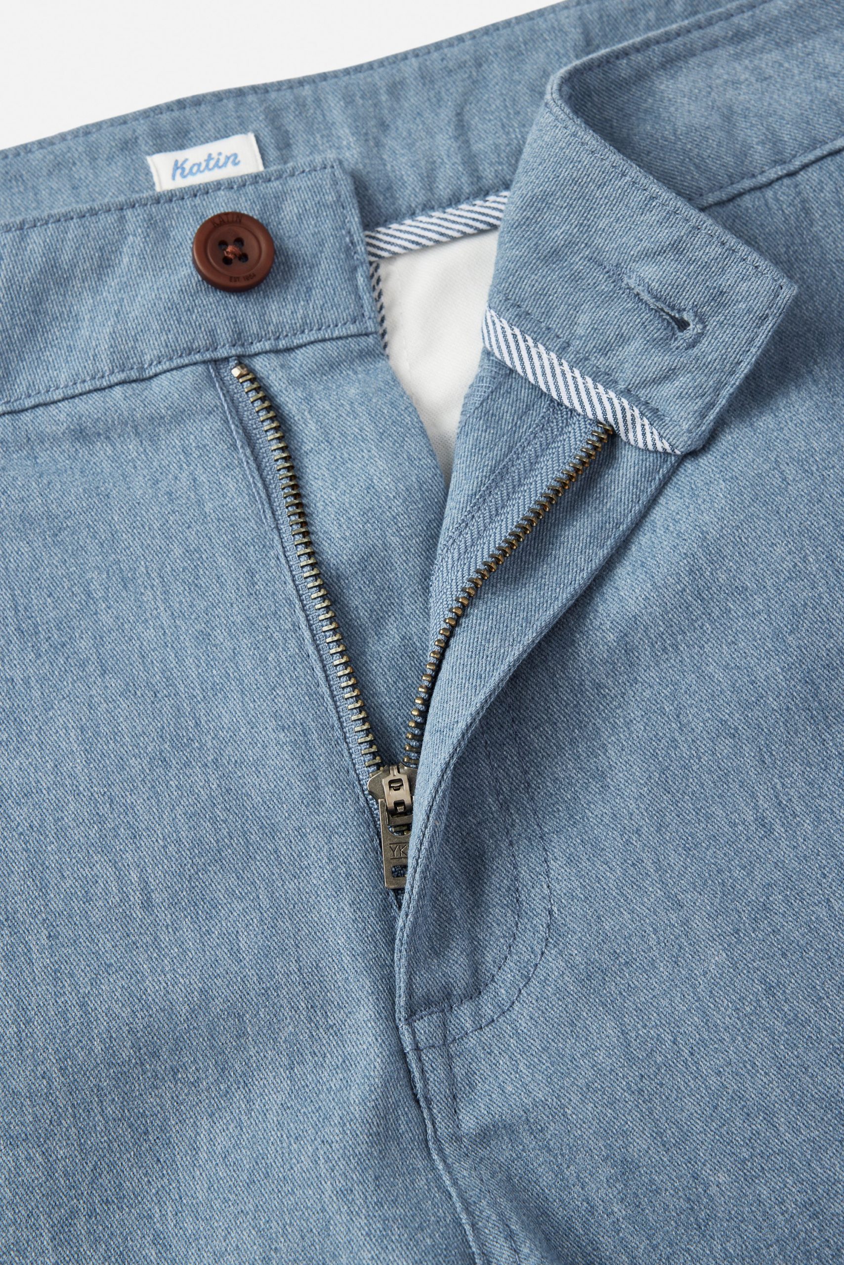 Washed Blue 7 Pantalón corto hombre Court Short Katin de estilo chino, cómodo y versátil