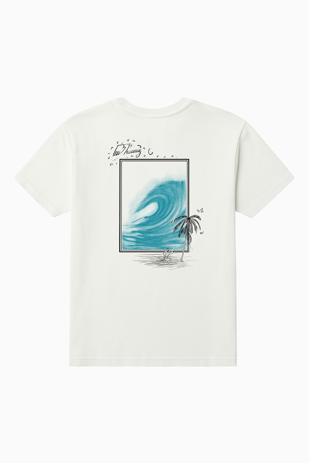 White 2 Camiseta hombre Vortex Tee de algodón orgánico, manga corta, diseño relajado y cómodo